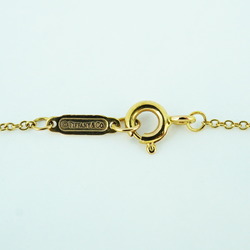 Tiffany Necklace Oval Key K18YG Yellow Gold Women's