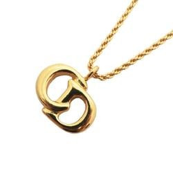 Christian Dior Necklace CD GP Plated Gold Women's