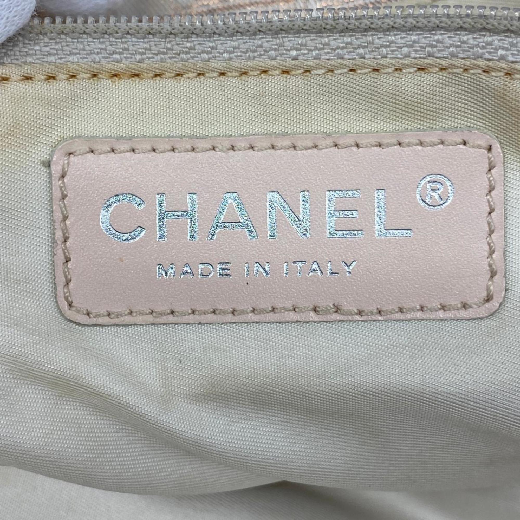 Chanel Tote Bag New Travel Nylon Pink Women's