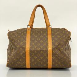 Louis Vuitton Boston Bag Monogram Sax Pool 45 M41624 Brown Men's Women's