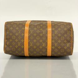 Louis Vuitton Boston Bag Monogram Sax Pool 45 M41624 Brown Men's Women's