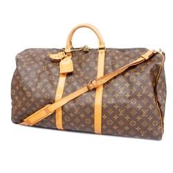 Louis Vuitton Boston Bag Monogram Keepall Bandouliere 60 M41412 Brown Men's Women's