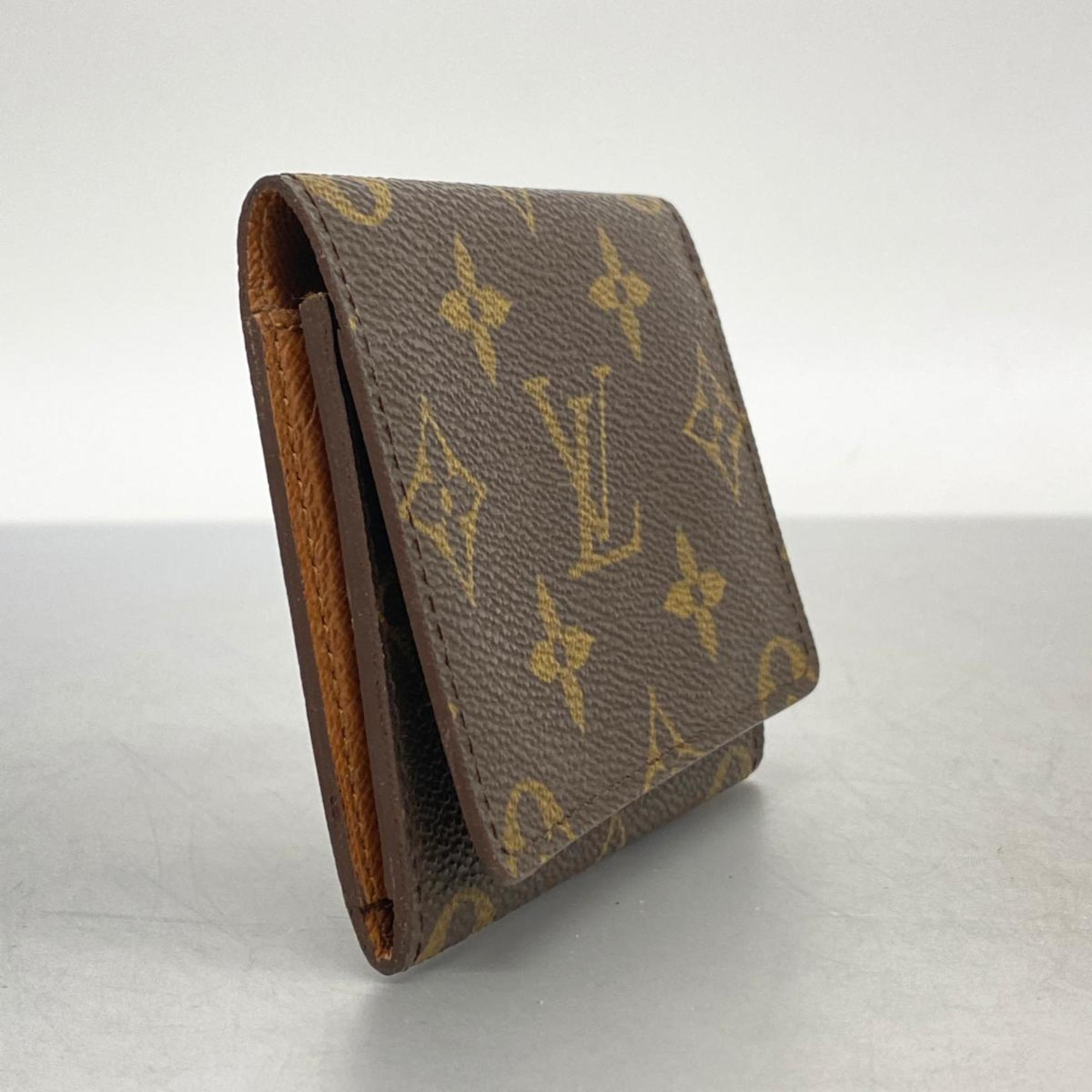 Louis Vuitton Business Card Holder Monogram Envelope Carte de Visite M62920 Brown Men's Women's