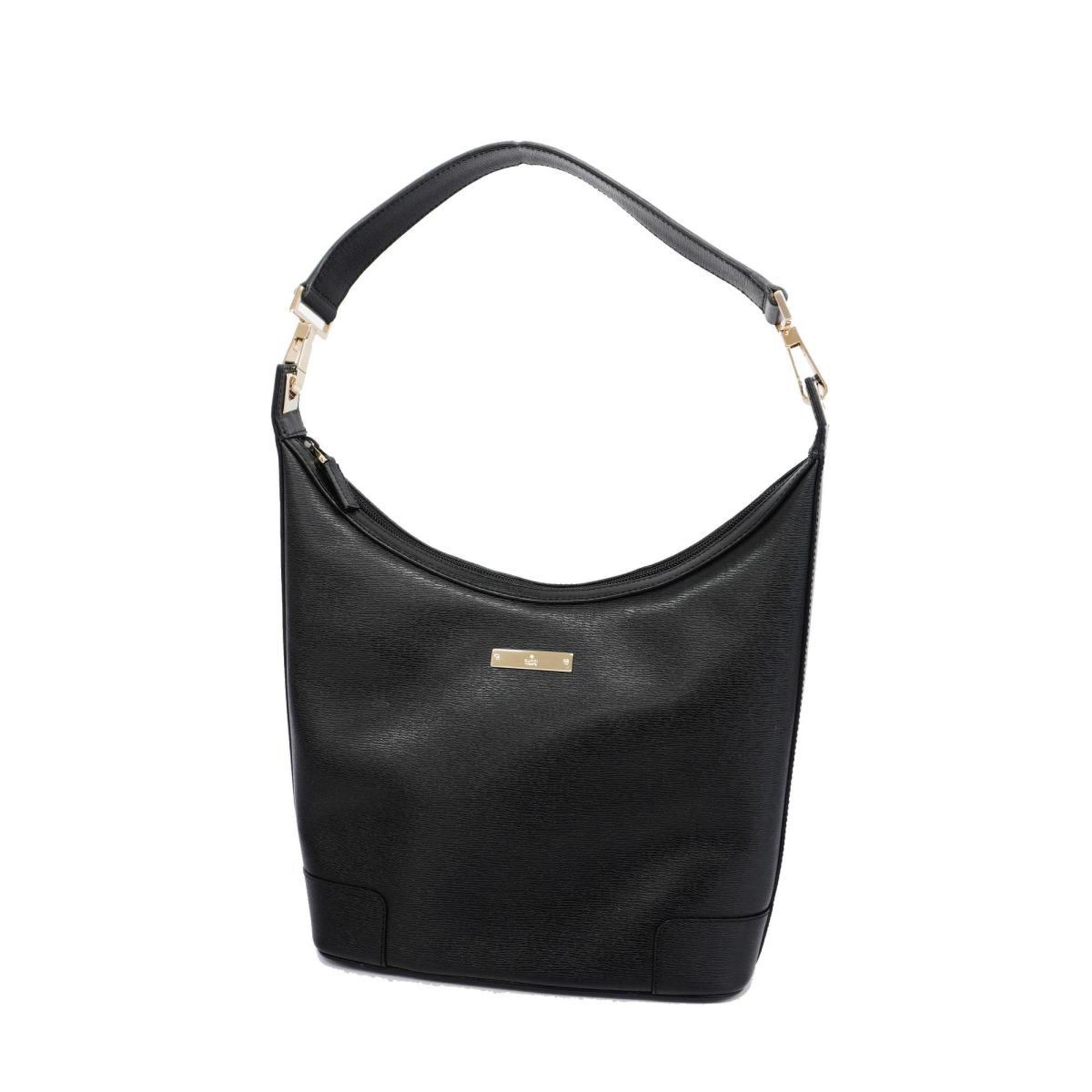 Gucci Shoulder Bag 001 4204 Leather Black Women's