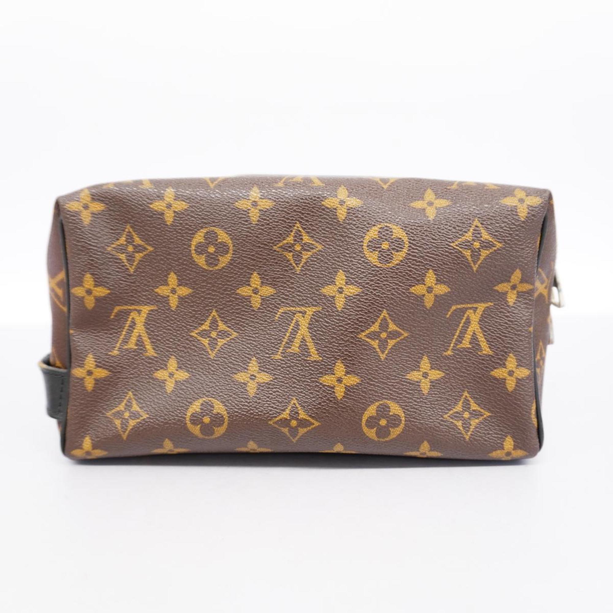 Louis Vuitton Pouch Monogram Macassar True Toilette M40378 Brown Black Men's