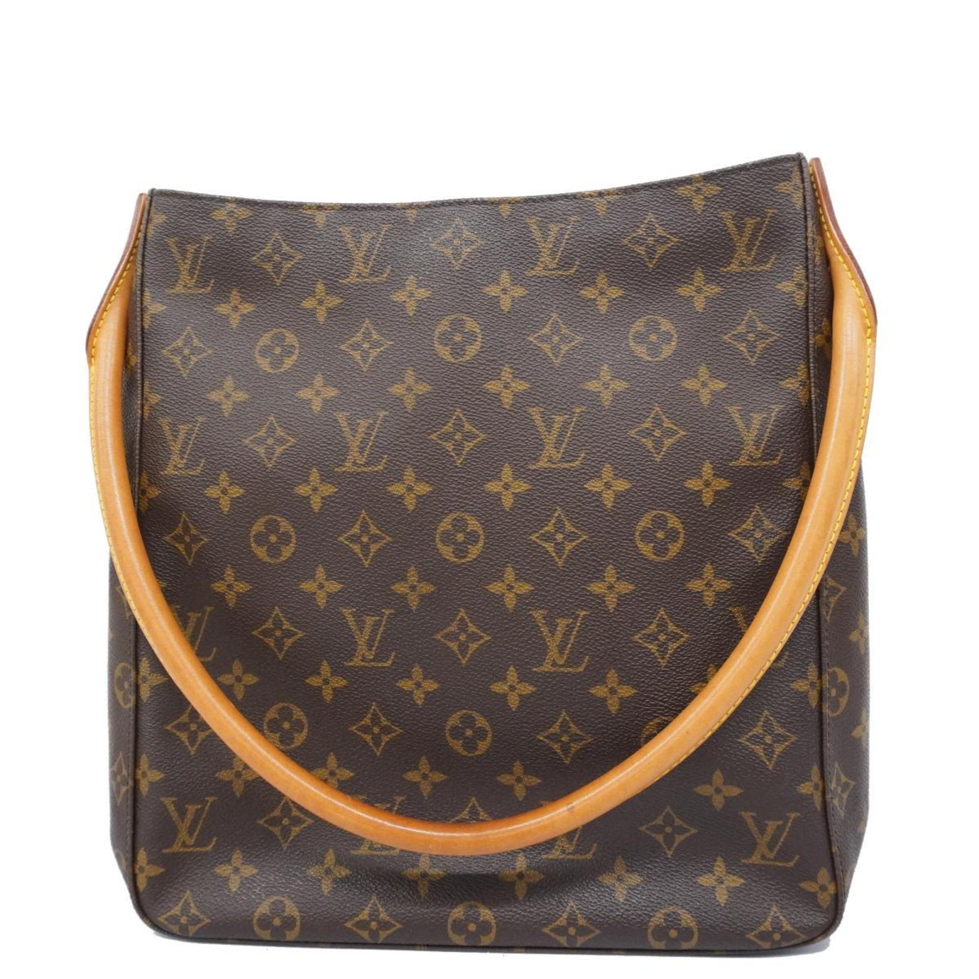 Louis Vuitton Shoulder Bag Monogram Looping GM M51145 Brown Ladies