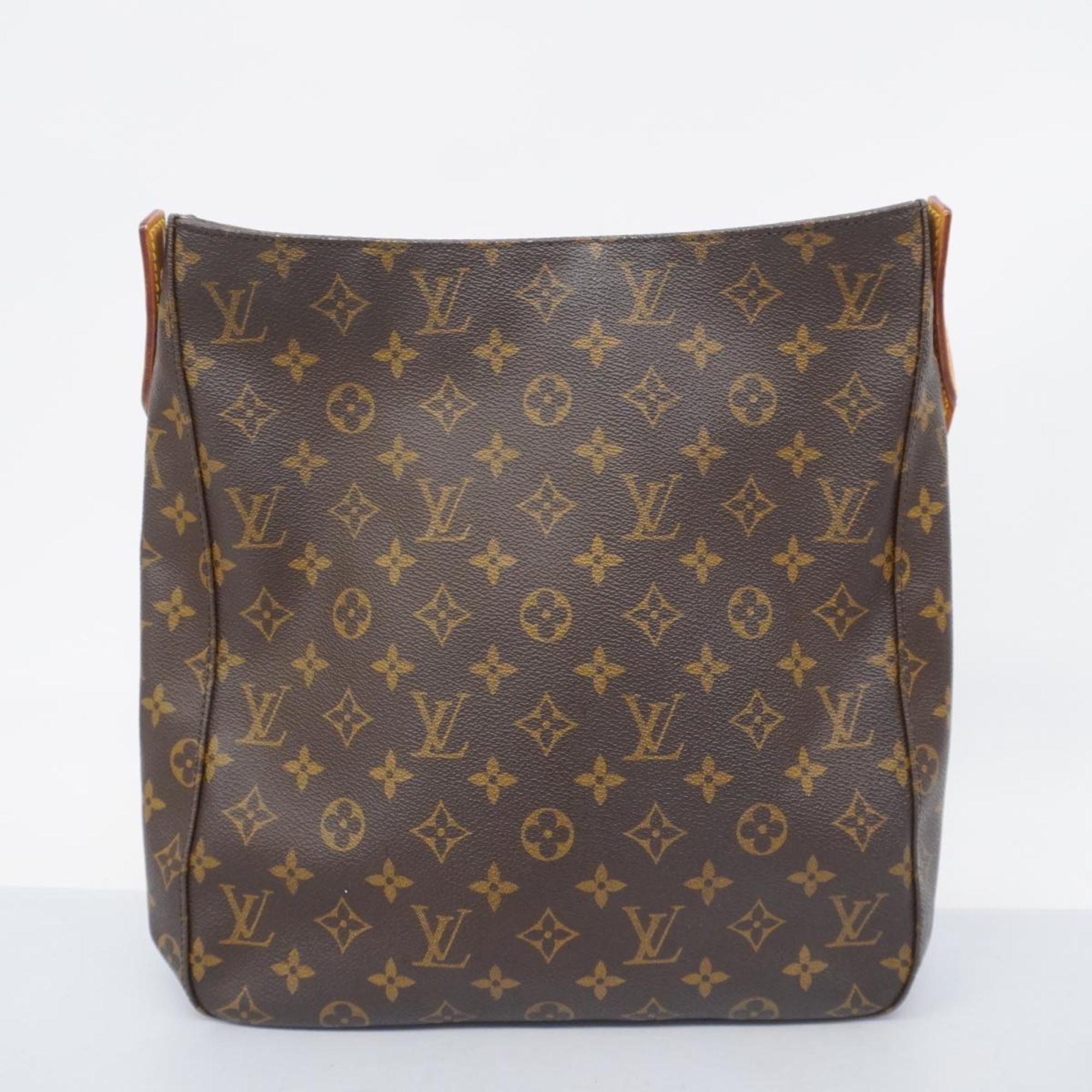 Louis Vuitton Shoulder Bag Monogram Looping GM M51145 Brown Ladies