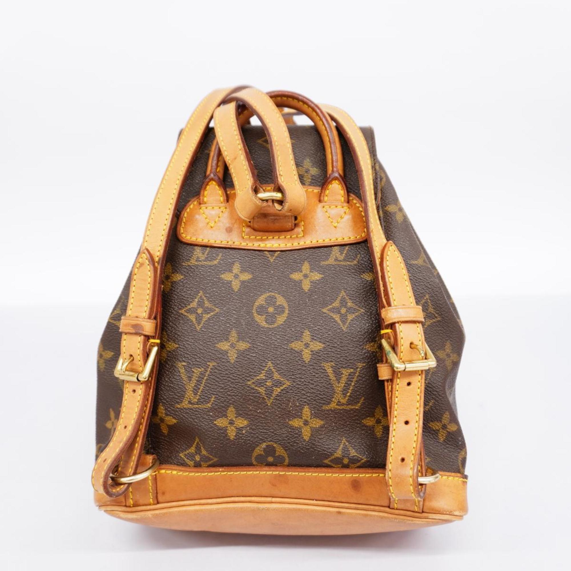 Louis Vuitton Backpack Monogram Montsouris M51137 Brown Women's