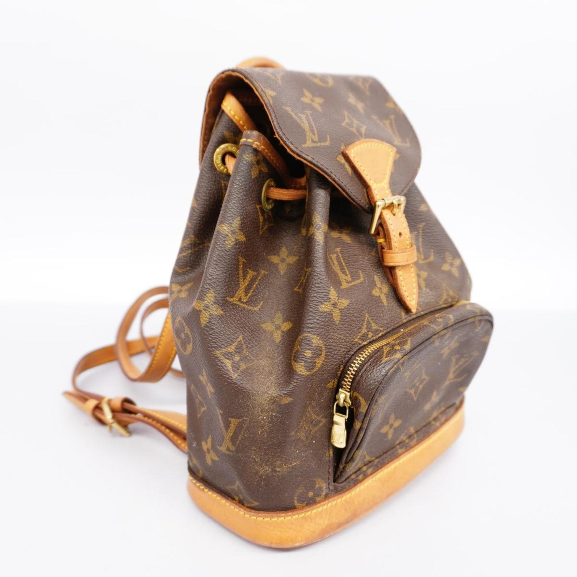 Louis Vuitton Backpack Monogram Montsouris M51137 Brown Women's