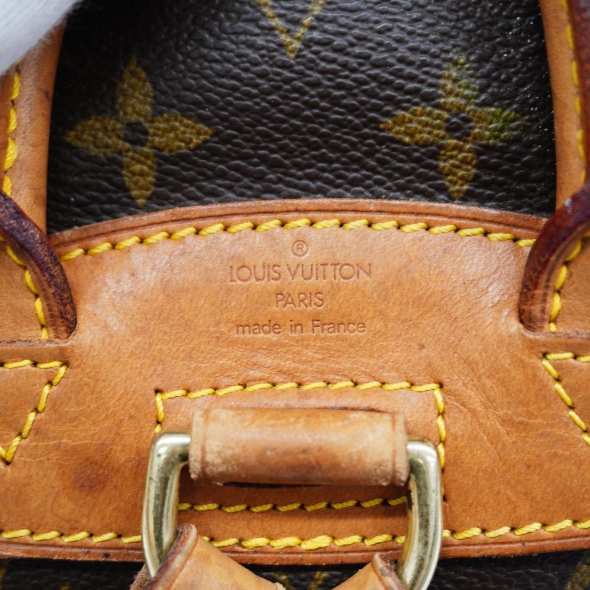 Louis Vuitton Backpack Monogram Montsouris M51137 Brown Women's