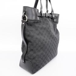 Gucci Tote Bag GG Canvas 107756 Black Women's