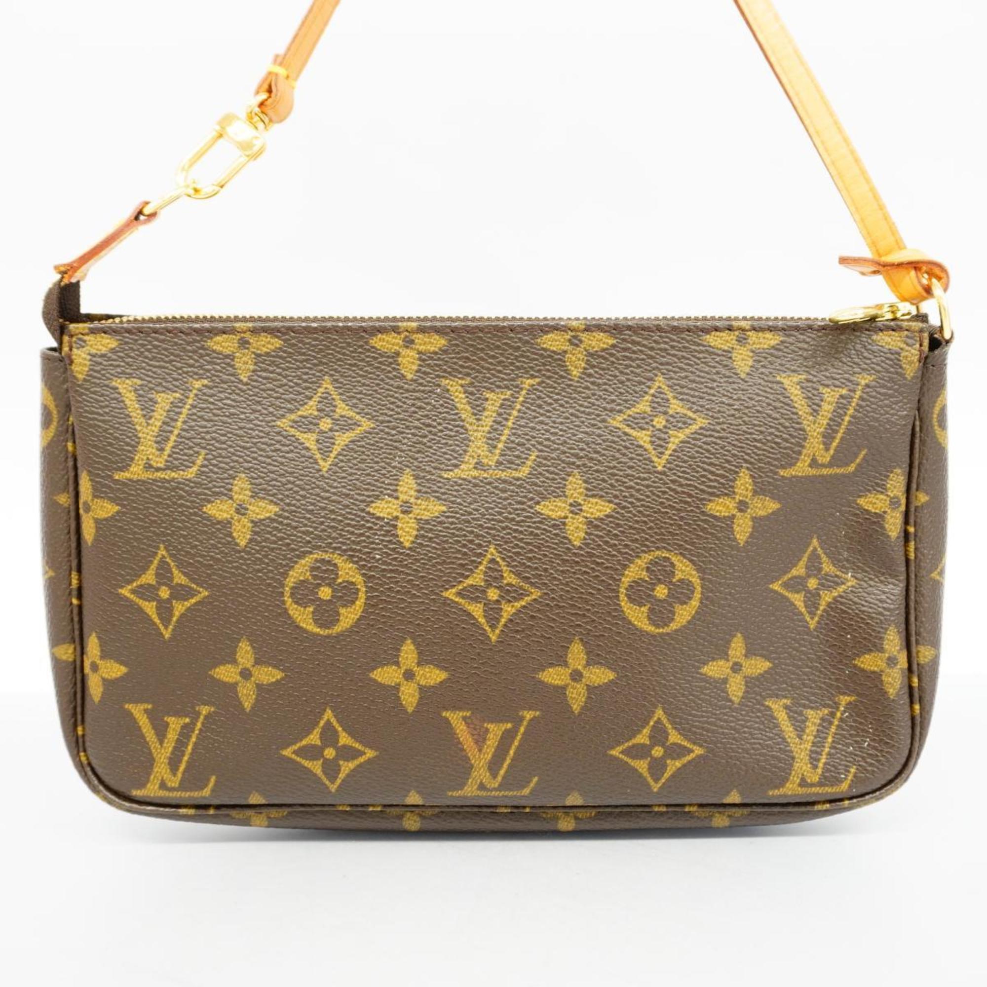 Louis Vuitton Pouch Monogram Pochette Accessoires M51980 Brown Women's