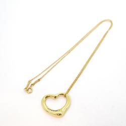 Tiffany Necklace Heart 5PD Diamond K18YG Yellow Gold Women's