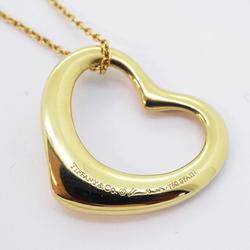 Tiffany Necklace Heart 5PD Diamond K18YG Yellow Gold Women's