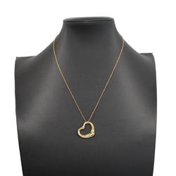 Tiffany Necklace Heart 5PD Diamond K18YG Yellow Gold Women's