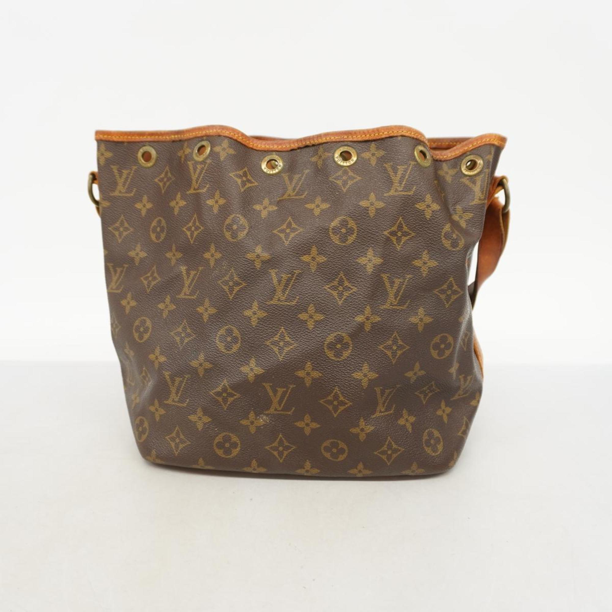 Louis Vuitton Shoulder Bag Monogram Petit Noe M42226 Brown Ladies