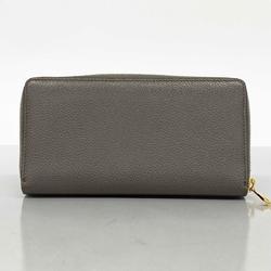 Gucci Zumi Long Wallet 570661 Leather Grey Men's Women's