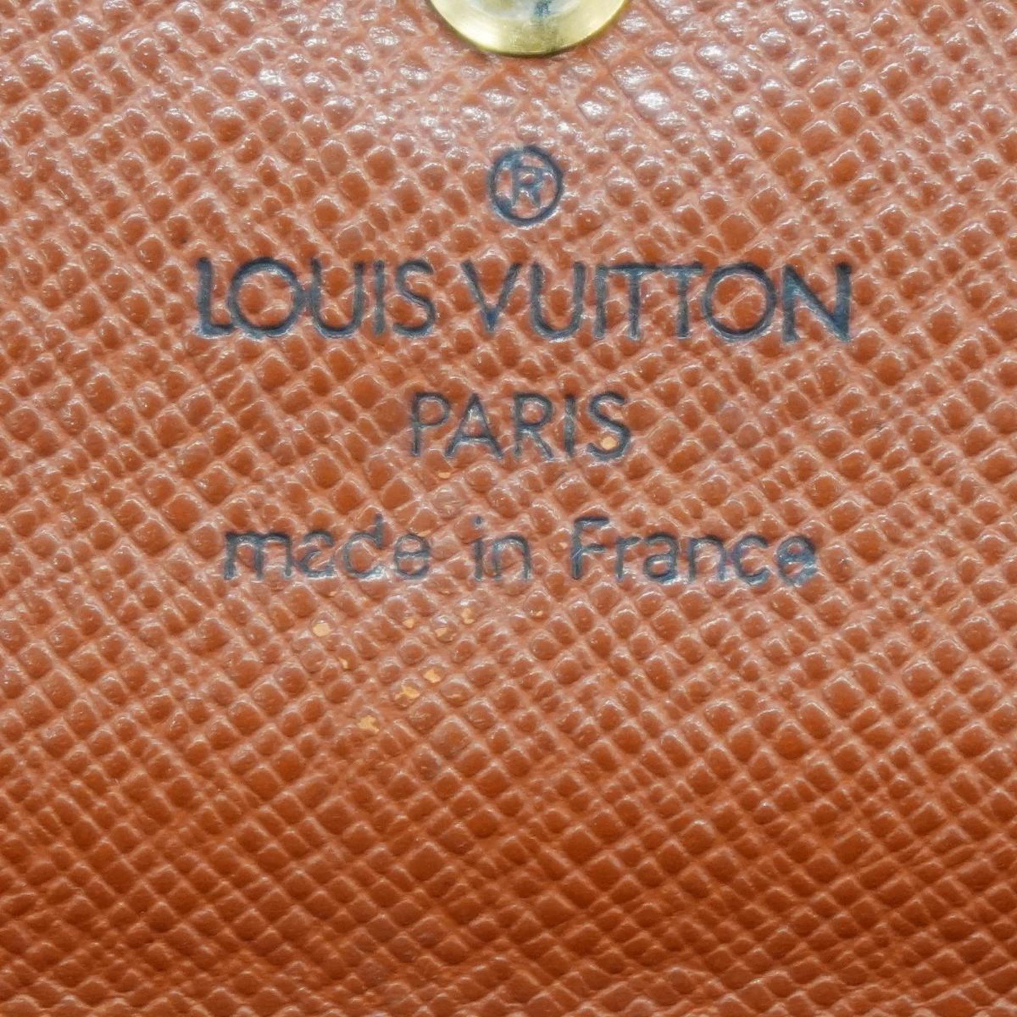 Louis Vuitton Long Wallet Monogram Porto Monnaie Credit M61725 Brown Ladies