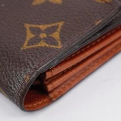 Louis Vuitton Long Wallet Monogram Porto Monnaie Credit M61725 Brown Ladies