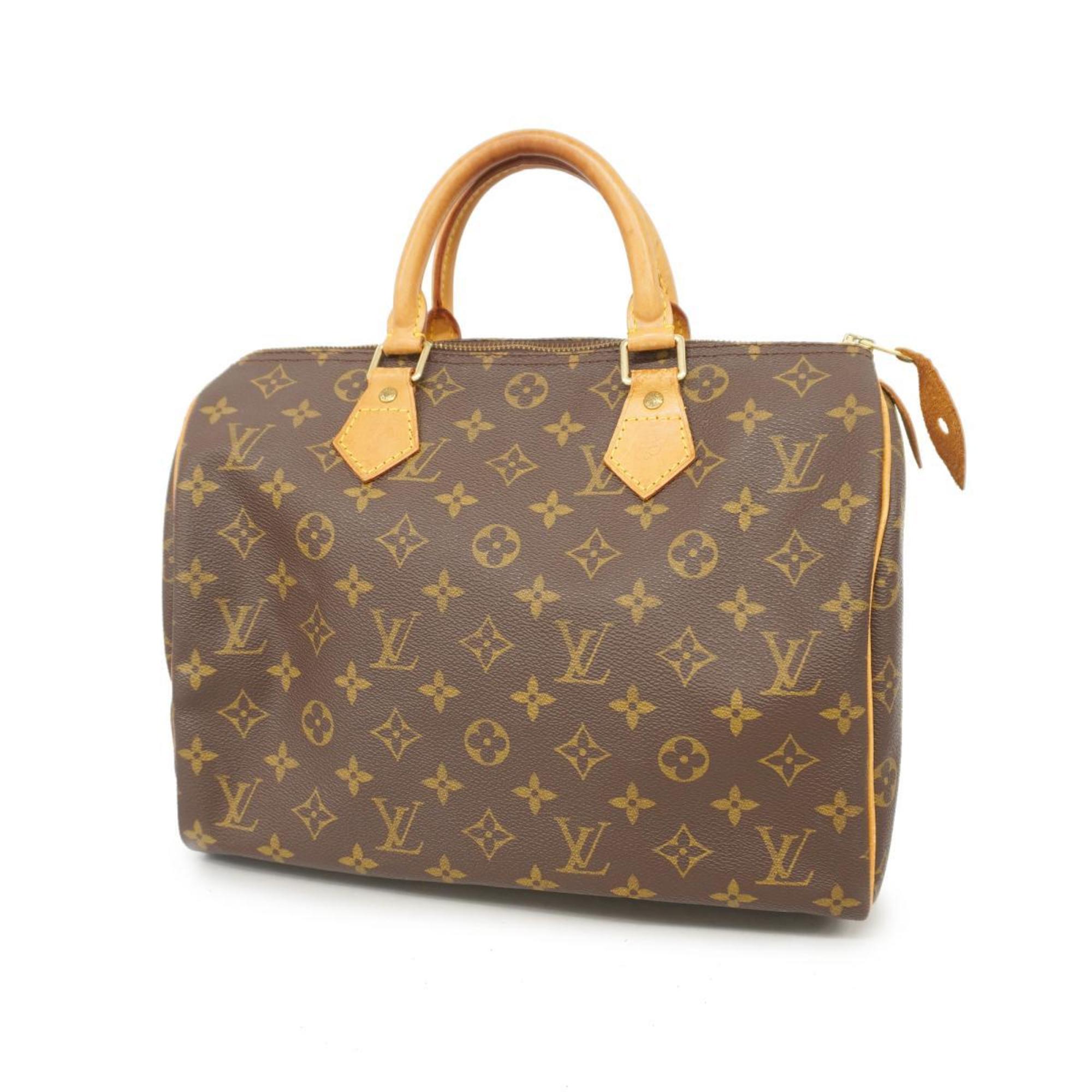 Louis Vuitton Handbag Monogram Speedy 30 M41108 Brown Ladies