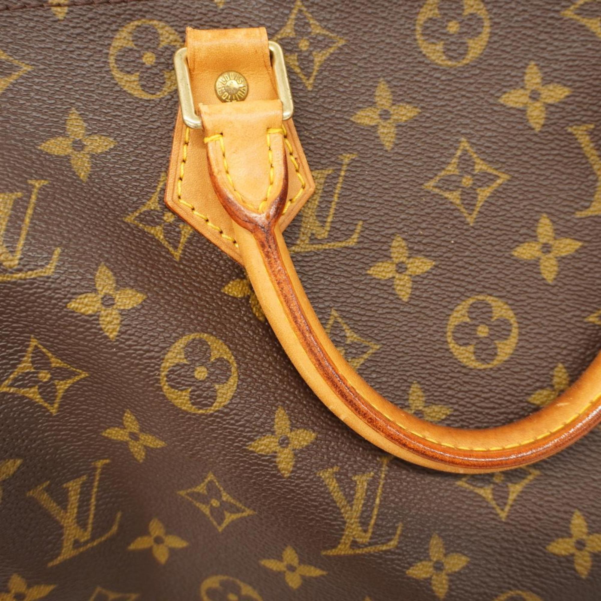 Louis Vuitton Handbag Monogram Speedy 30 M41108 Brown Ladies