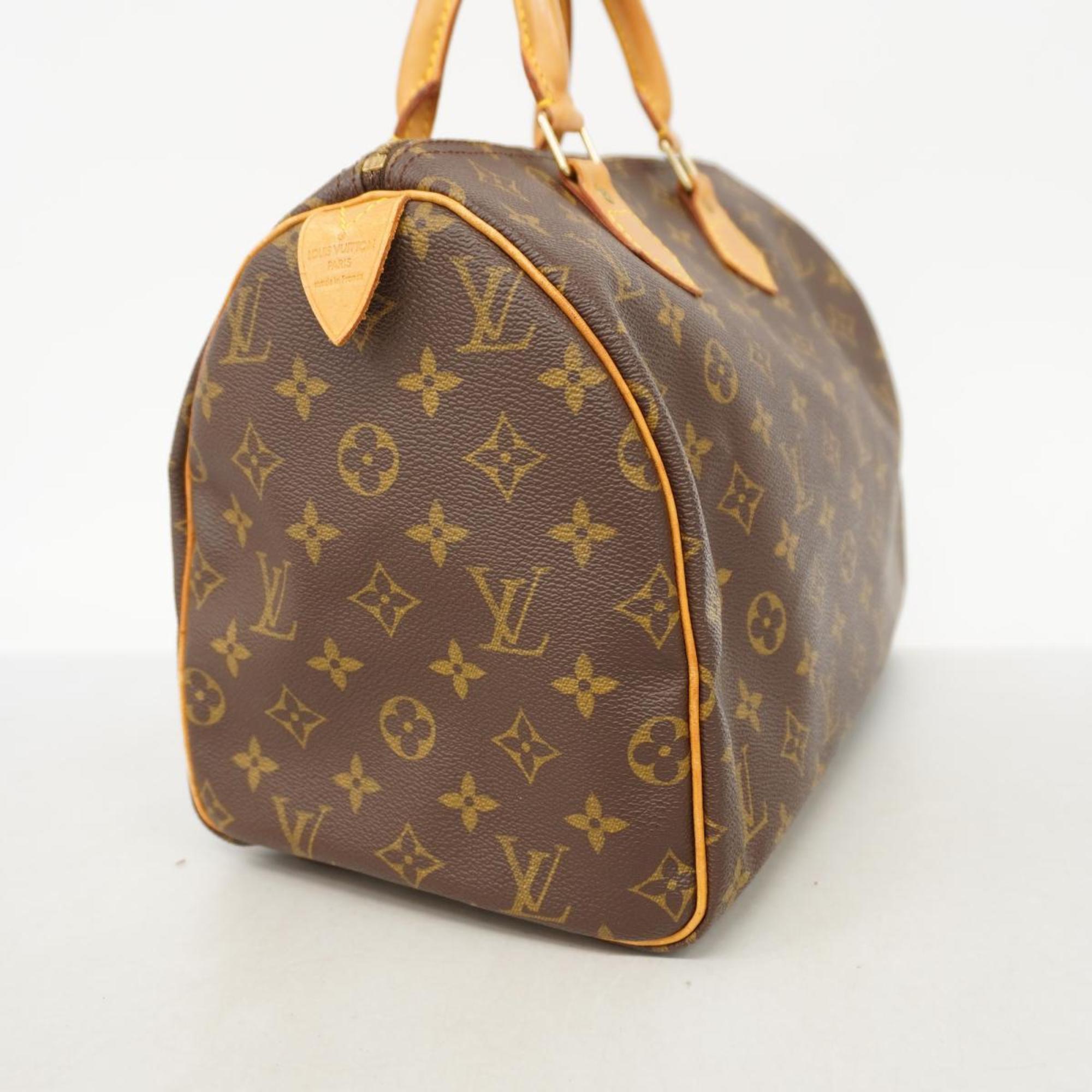 Louis Vuitton Handbag Monogram Speedy 30 M41108 Brown Ladies