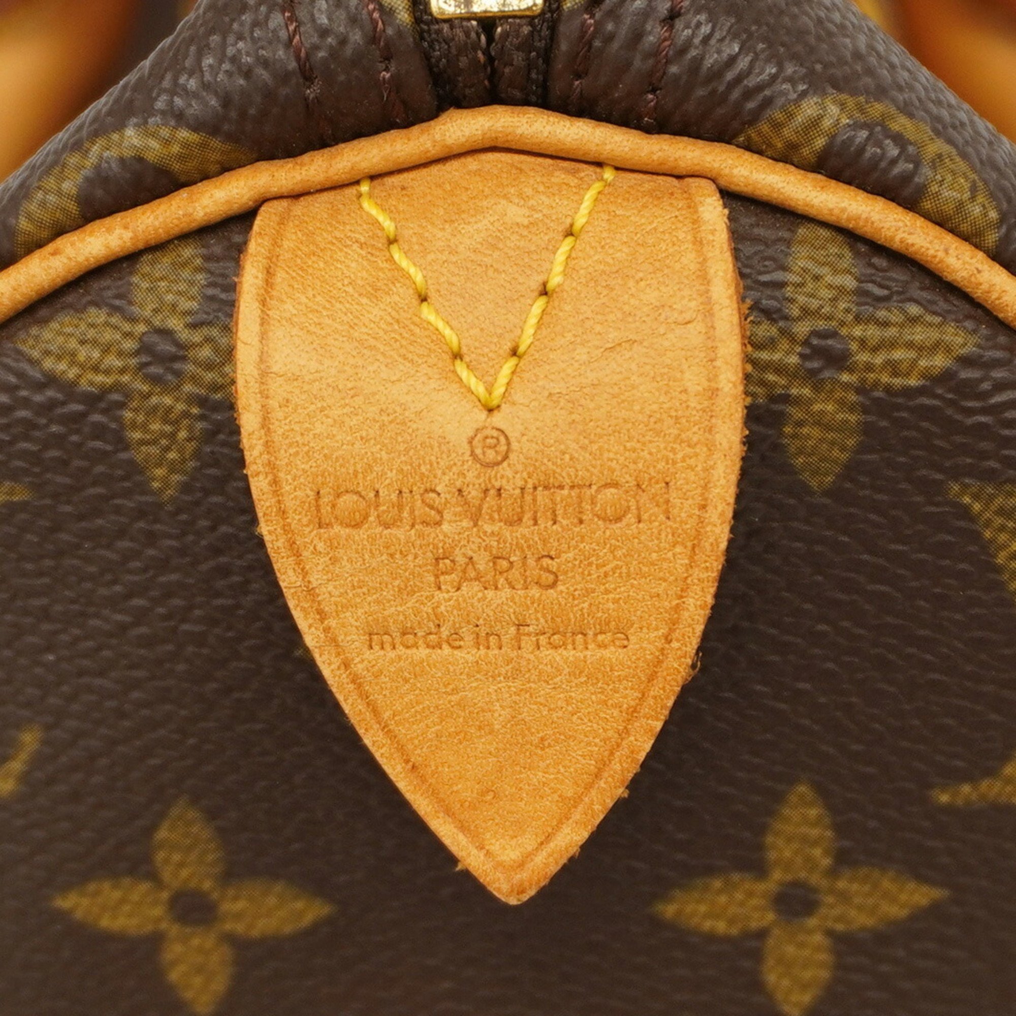 Louis Vuitton Handbag Monogram Speedy 30 M41108 Brown Ladies