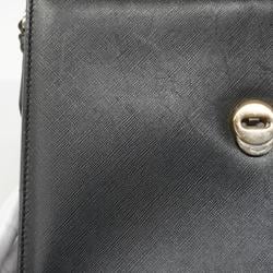 Salvatore Ferragamo Handbag Gancini Leather Black Women's