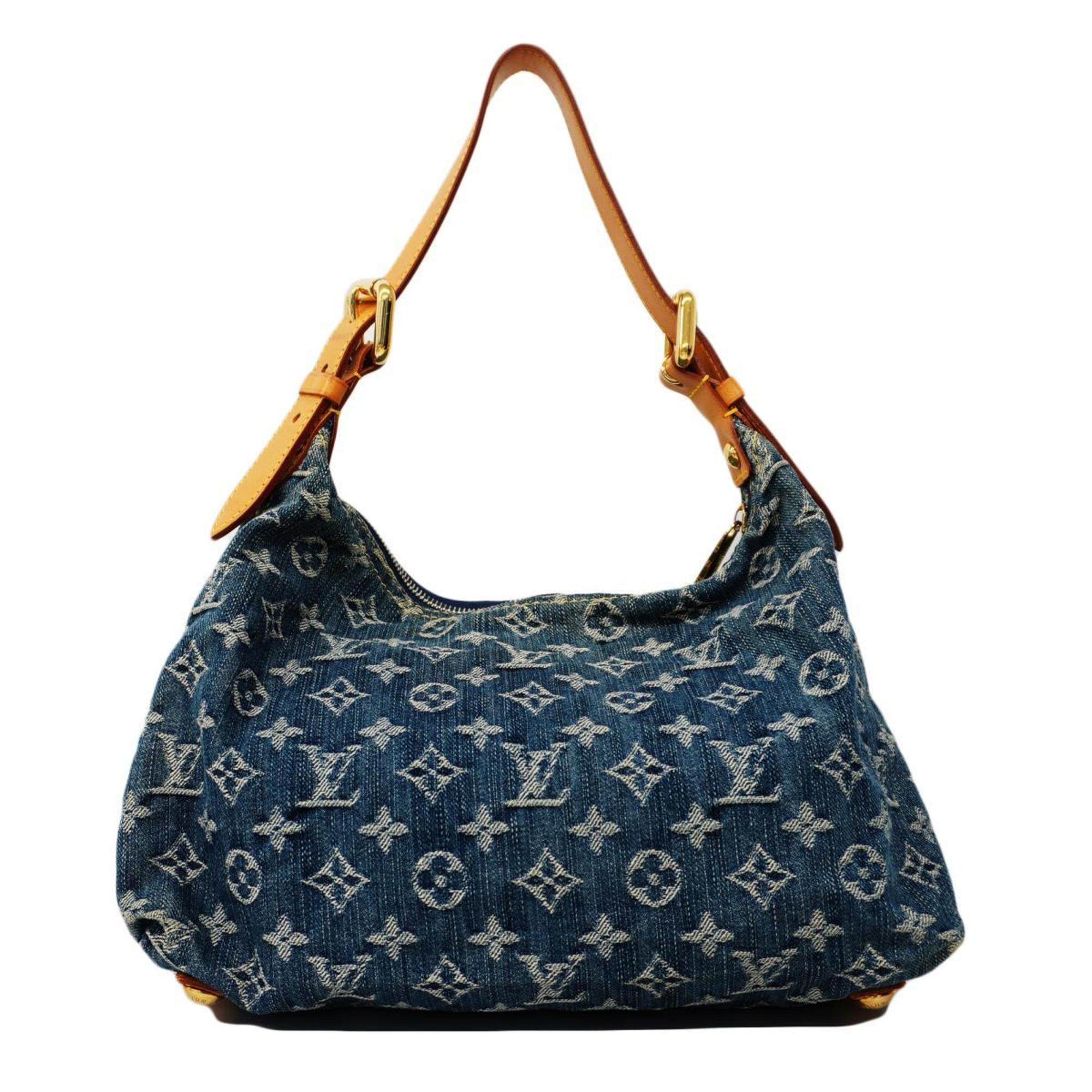 Louis Vuitton Shoulder Bag Monogram Denim Baggy PM M95049 Blue Women's