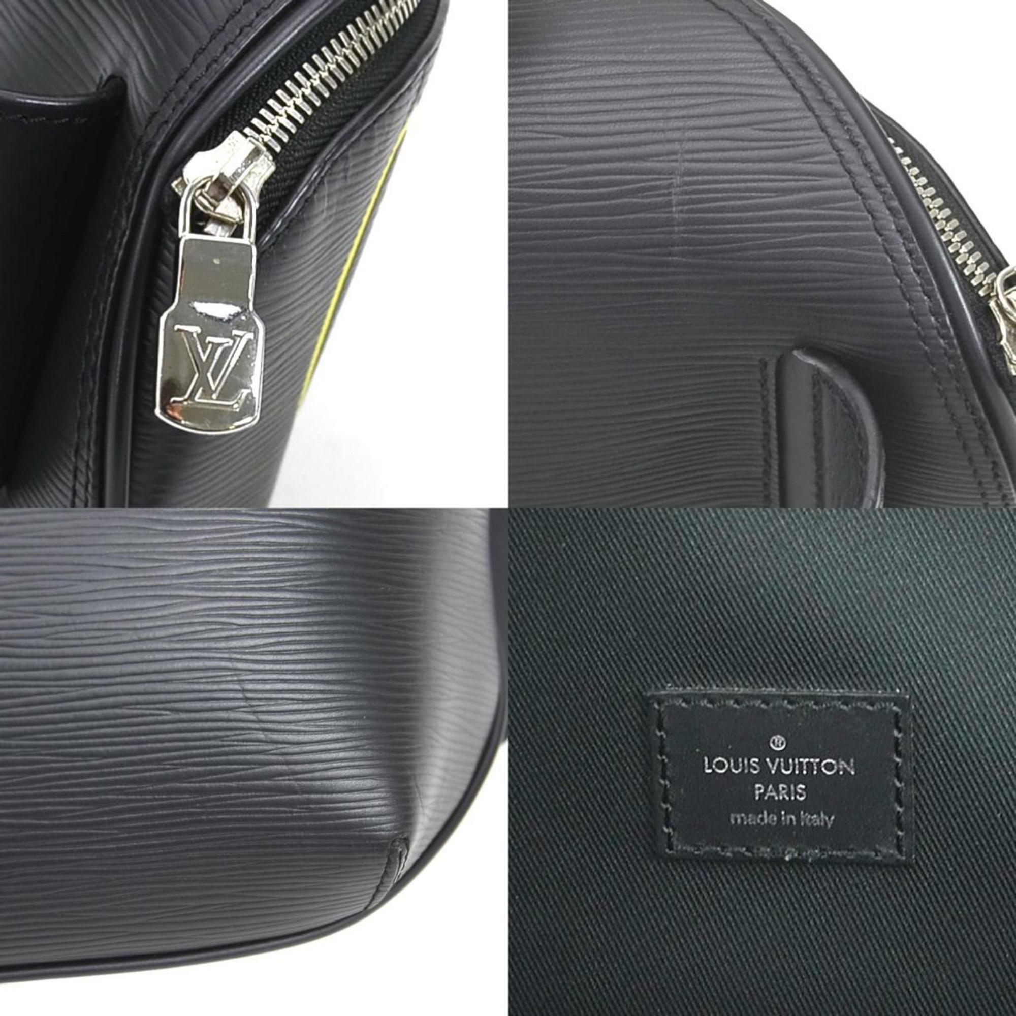 Louis Vuitton LOUIS VUITTON Body Bag Waist Pouch LV Circle Epi Bum Leather Noir Men's M55131 99980f