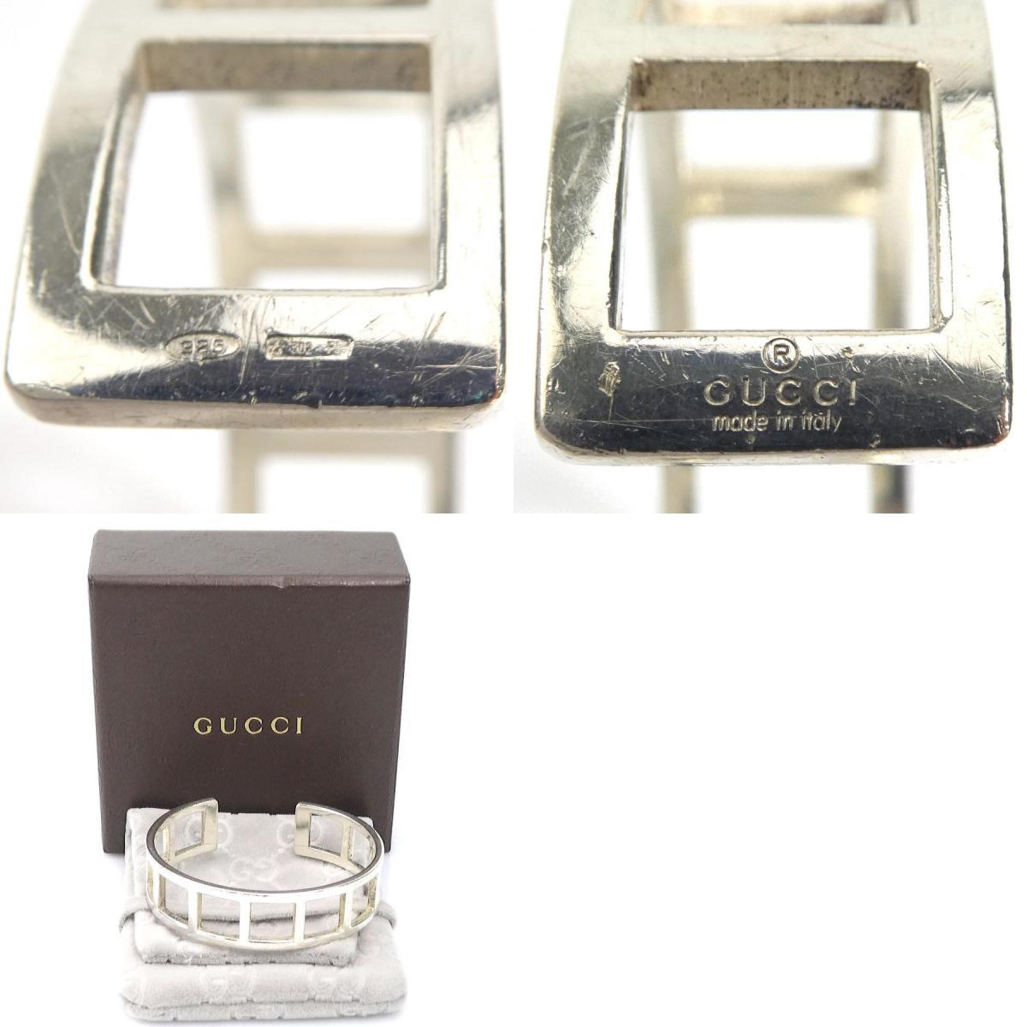 GUCCI Bangle Silver 925 Women's r10188a