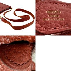 Hermes HERMES Shoulder Bag Evelyn TPM Taurillon Clemence Estimated Cuivre Gold Women's n0416