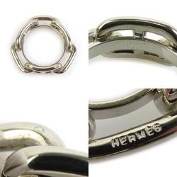 Hermes HERMES Scarf Ring Chaine d'Ancre Metal Silver Women's e59270a