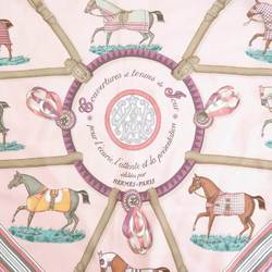 Hermes HERMES Scarf Silk Pink Multicolor Women's e59262k