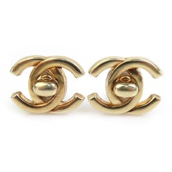 CHANEL Coco Mark Metal Gold Earrings for Women e59268a