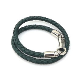 BALLY Bracelet Leather Dark Green Men's Women's r10187a