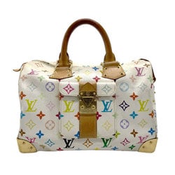 Louis Vuitton LOUIS VUITTON Handbag Monogram Multicolor Speedy 30 Blanc Women's M92643 n0429