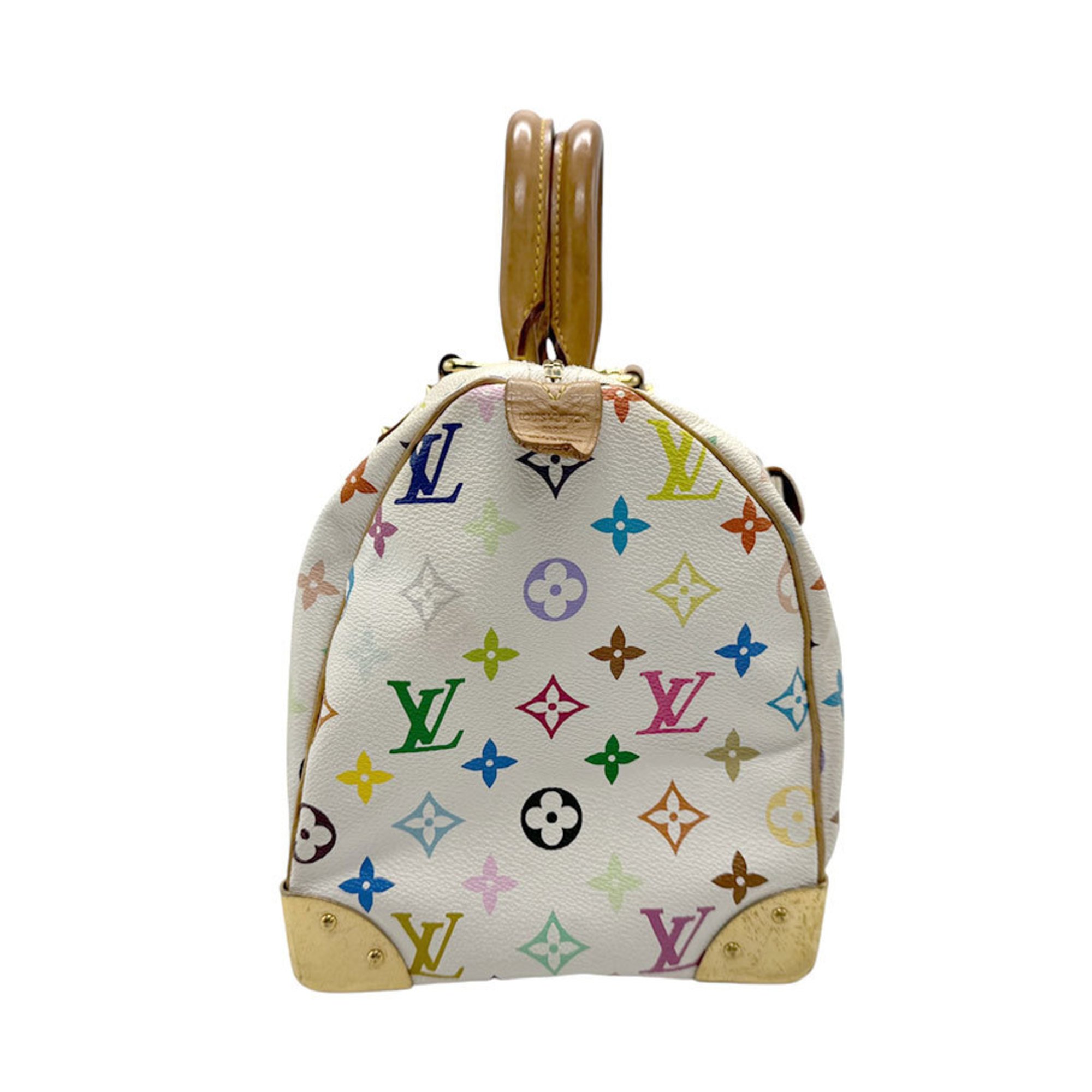 Louis Vuitton LOUIS VUITTON Handbag Monogram Multicolor Speedy 30 Blanc Women's M92643 n0429