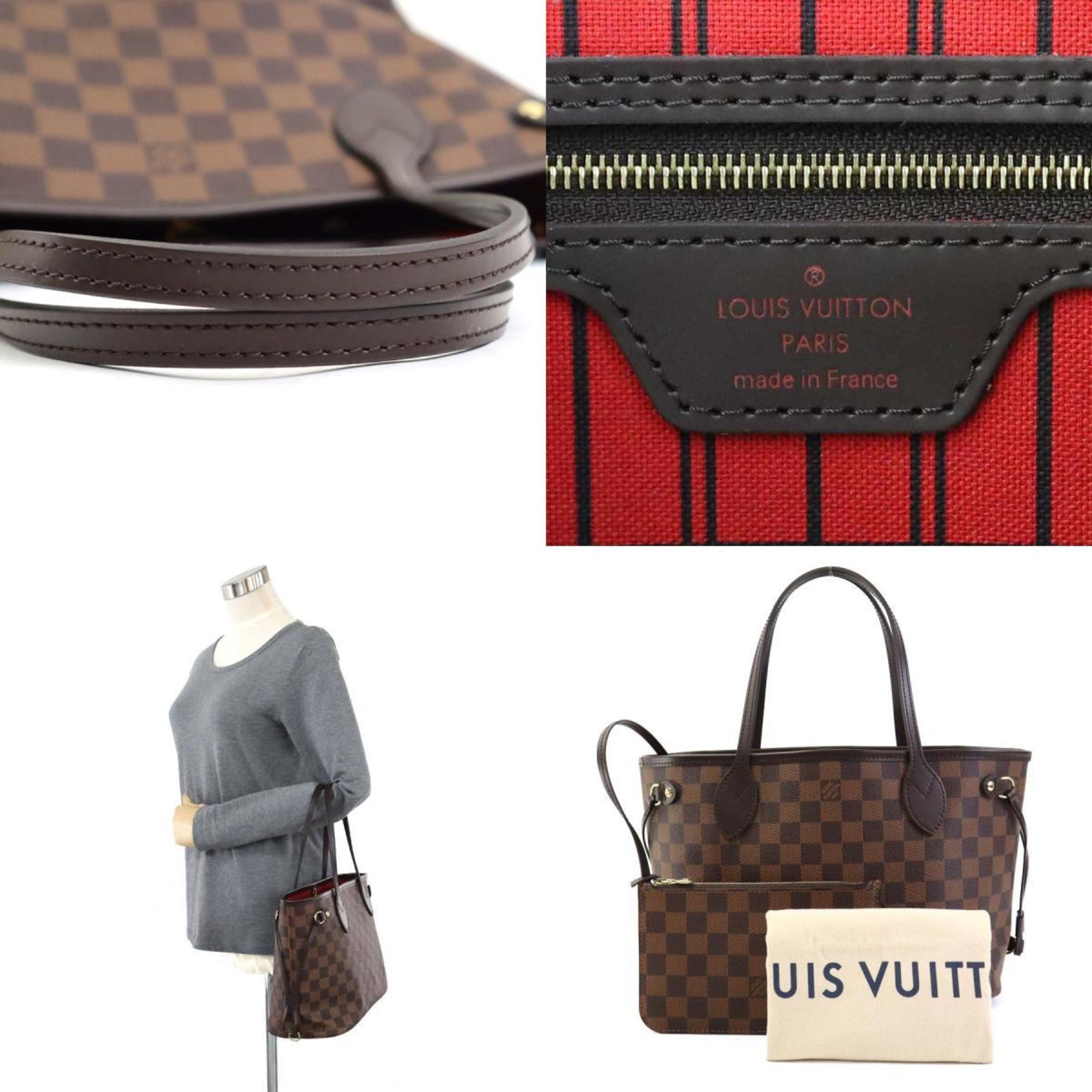 Louis Vuitton LOUIS VUITTON Handbag Tote Bag Damier Neverfull PM Canvas Ebene Men's Women's N40600 99981g