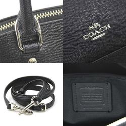 COACH handbag shoulder bag leather black ladies r10172g