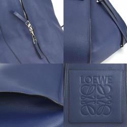 LOEWE handbag shoulder bag hammock leather navy silver ladies e59236g