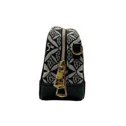 Louis Vuitton LOUIS VUITTON Shoulder Bag Monogram Jacquard Deauville MINI Black Women's M57205 n0421