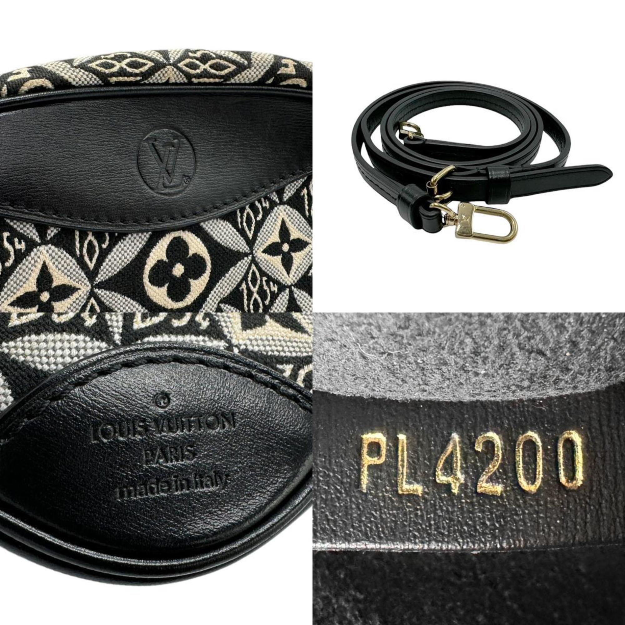 Louis Vuitton LOUIS VUITTON Shoulder Bag Monogram Jacquard Deauville MINI Black Women's M57205 n0421