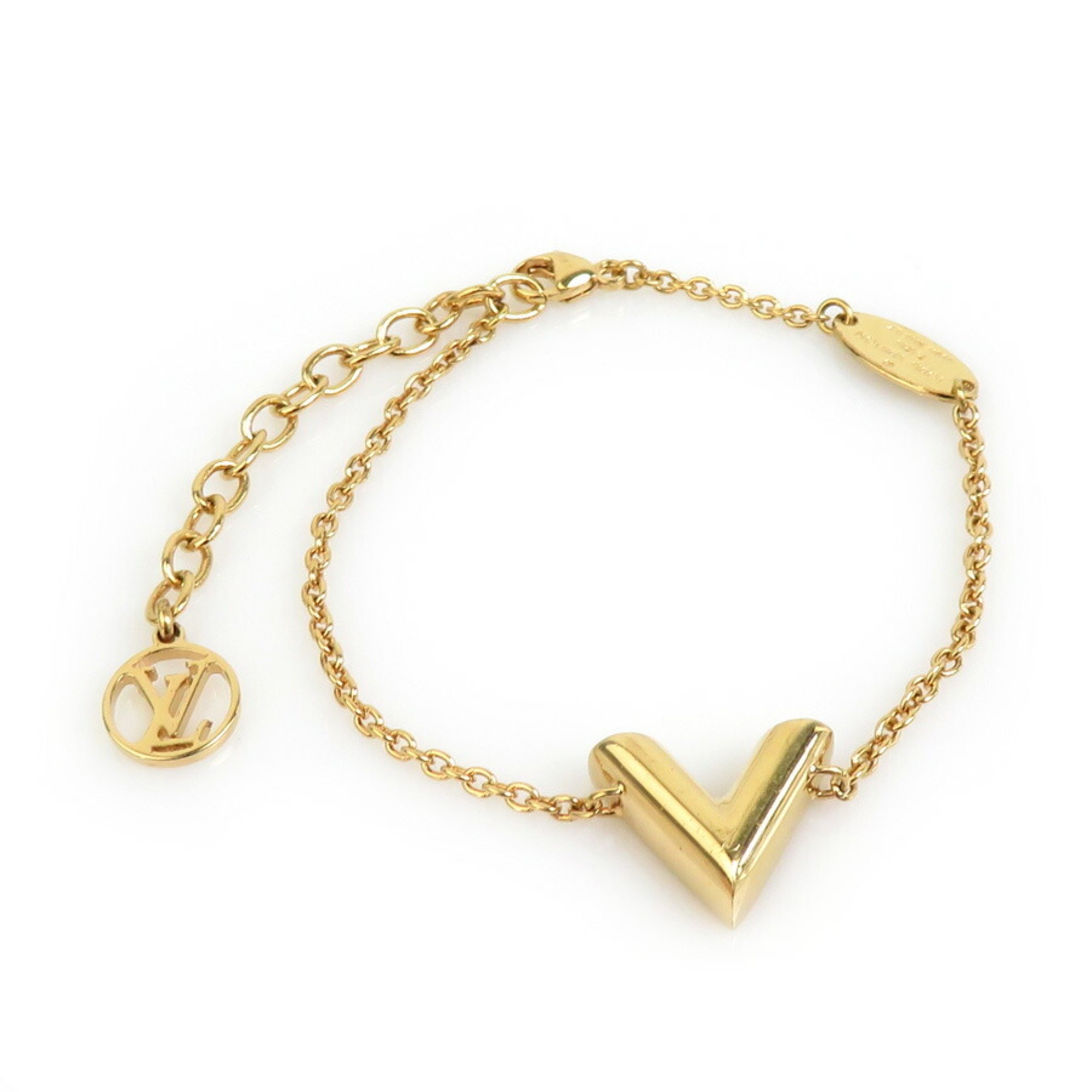 Louis Vuitton LOUIS VUITTON Bracelet Essential V Metal Gold Women's M61084 55754k