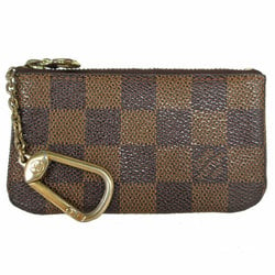 Louis Vuitton LOUIS VUITTON Wallet/Coin Case Damier Pochette Cle Canvas Ebene Men's Women's N62658 s0339f