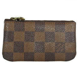 Louis Vuitton LOUIS VUITTON Wallet/Coin Case Damier Pochette Cle Canvas Ebene Men's Women's N62658 s0339f