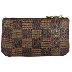 Louis Vuitton LOUIS VUITTON Wallet/Coin Case Damier Pochette Cle Canvas Ebene Men's Women's N62658 s0339f