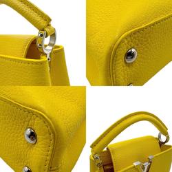 LOUIS VUITTON Handbag Shoulder Bag Capucines MINI Leather Yellow Women's z2547