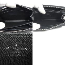 Louis Vuitton LOUIS VUITTON Wallet/Coin Case Taiga Zippy Coin Purse Black Silver Men's M30511 e59239a