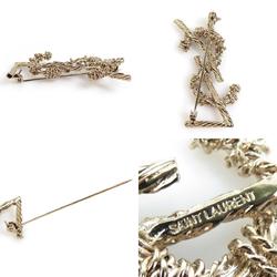 Yves Saint Laurent Saint Laurent SAINT LAURENT Brooch Metal Gold Women's r10183k